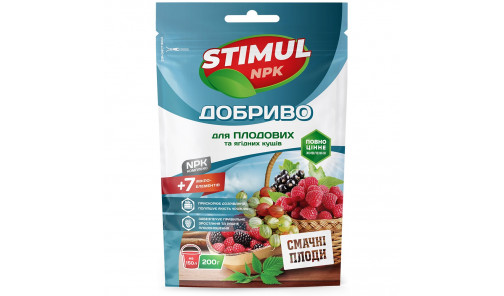 Добриво кристалічне STIMUL NPK для плодово-ягідних кущів 200  г