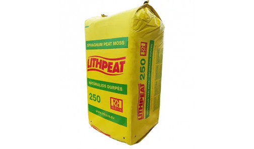 Торф кислий Lith Peat (Rekyva),  pH3,5-4,5,  фракція 0-40 мм 250 л