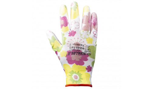 Перчатки с ПУ покрытием (белые, манжет) SIGMA 9446361