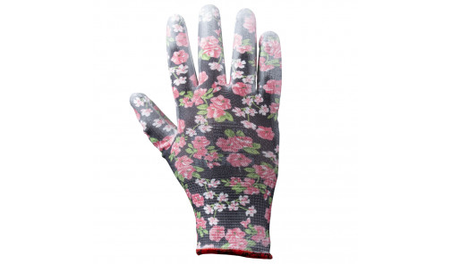 Перчатки трикотажные с частичным ПУ покрытием р7 (черные, манжет) SIGMA 9446481