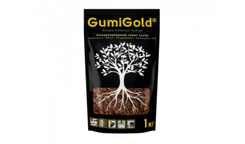 Удобрение Гумат калия 1 кг Gumi Gold
