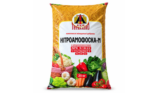 Добриво Нітроамофоска-М 9:18:22 25 кг Тетра-Агро